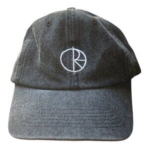 Polar Skate Co. Hat Men's O/S Gray Polar Logo Baseball Cap Adjustable Denim Fade